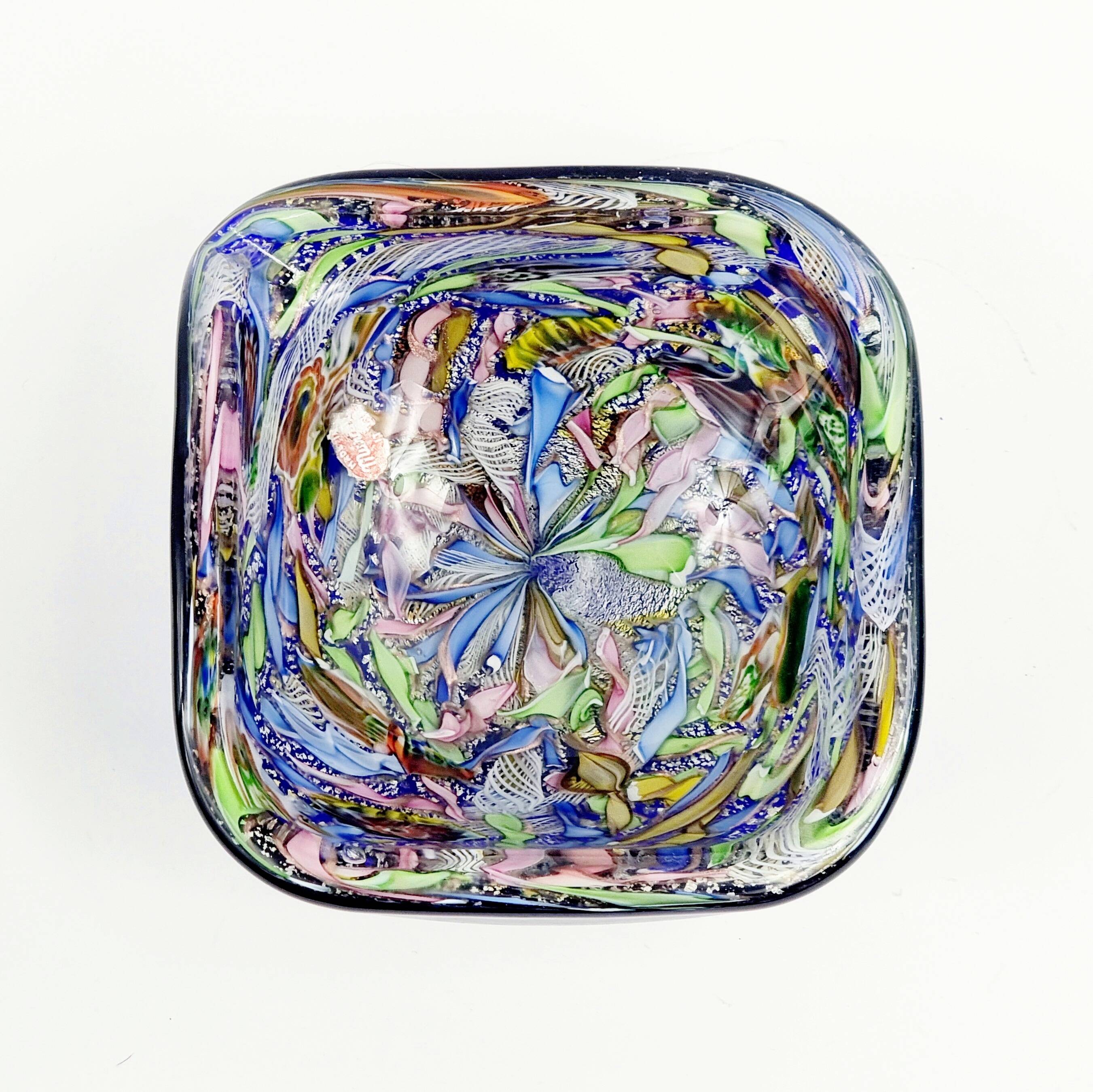 Large Murano Tutti Frutti Art Glass Bowl by Dino Martens for AvEM, Italy, 1960s