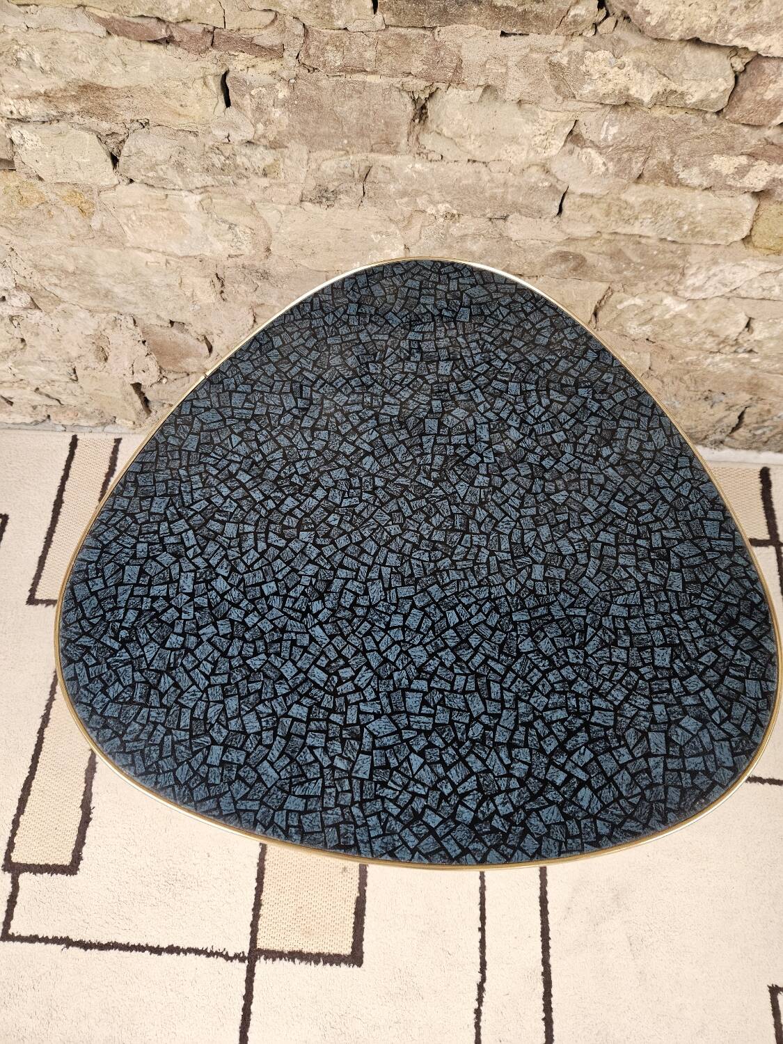 Table basse tripode 1960 vintage