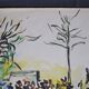 Alain Desormeaux (1931-2010) "The Riders" 1971 Oil on strong paper, signed and dated