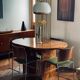 Lot de 4 chaises vintage design années 70 – bois, chrome
