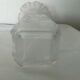 Moulded and frosted glass vase with Art Nouveau chimera decoration.