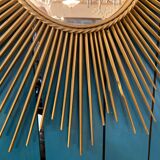 large format brass sun mirror