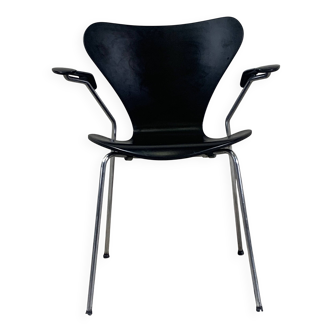 Fauteuil Butterfly noir par Arne Jacobsen pour Fritz Hansen
