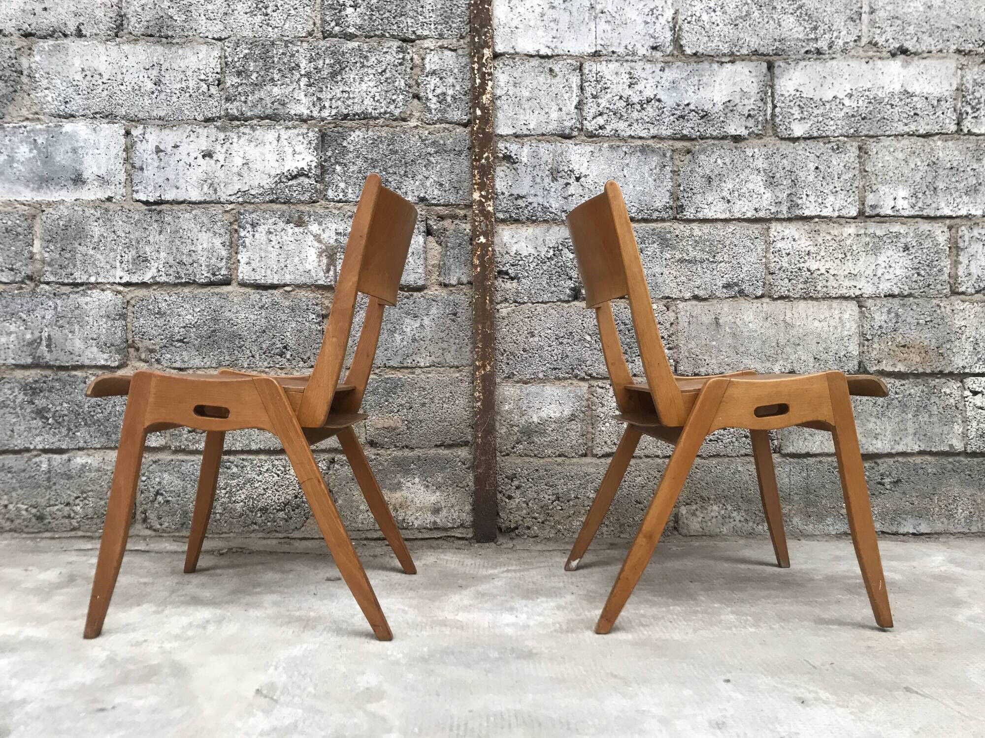 Series of 11 chairs 1950/1960