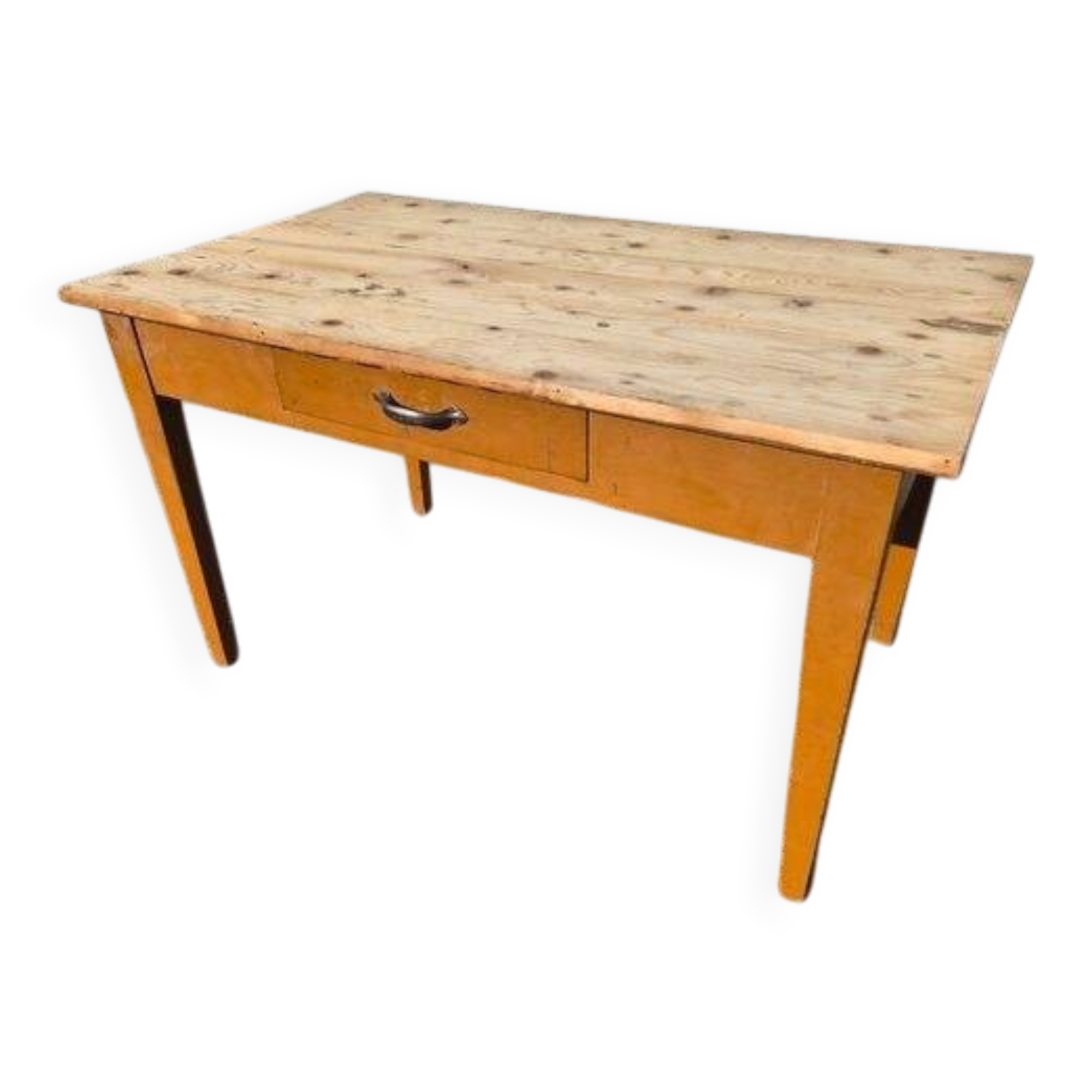 Old vintage fir kitchen desk table