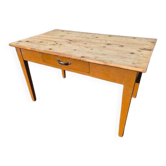 Old vintage fir kitchen desk table
