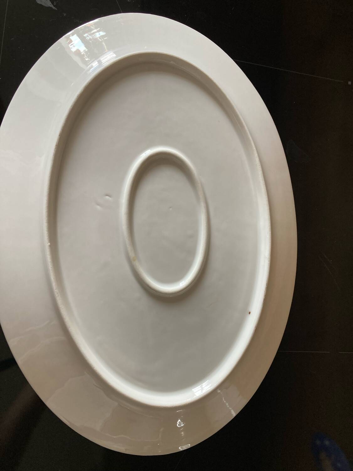 Vintage white porcelain serving dish