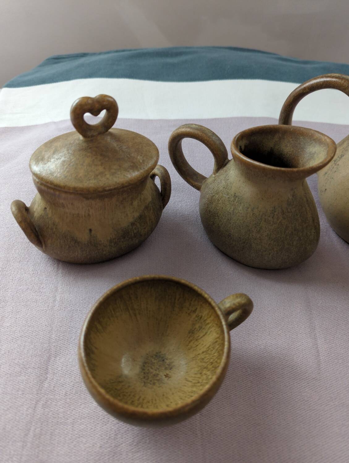 Vintage stoneware coffee service