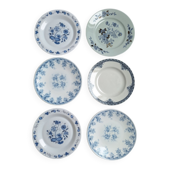 Blue vintage plates