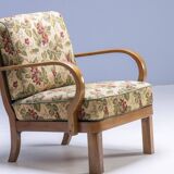 Paire de fauteuils Thonet, structure en bois courbé, années 1940