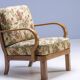 Paire de fauteuils Thonet, structure en bois courbé, années 1940.