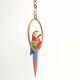 Suspension parrot wood and rattan