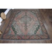 1970s Vintage Persian Handmade Wool Orange Oversized Area Rug 284x385