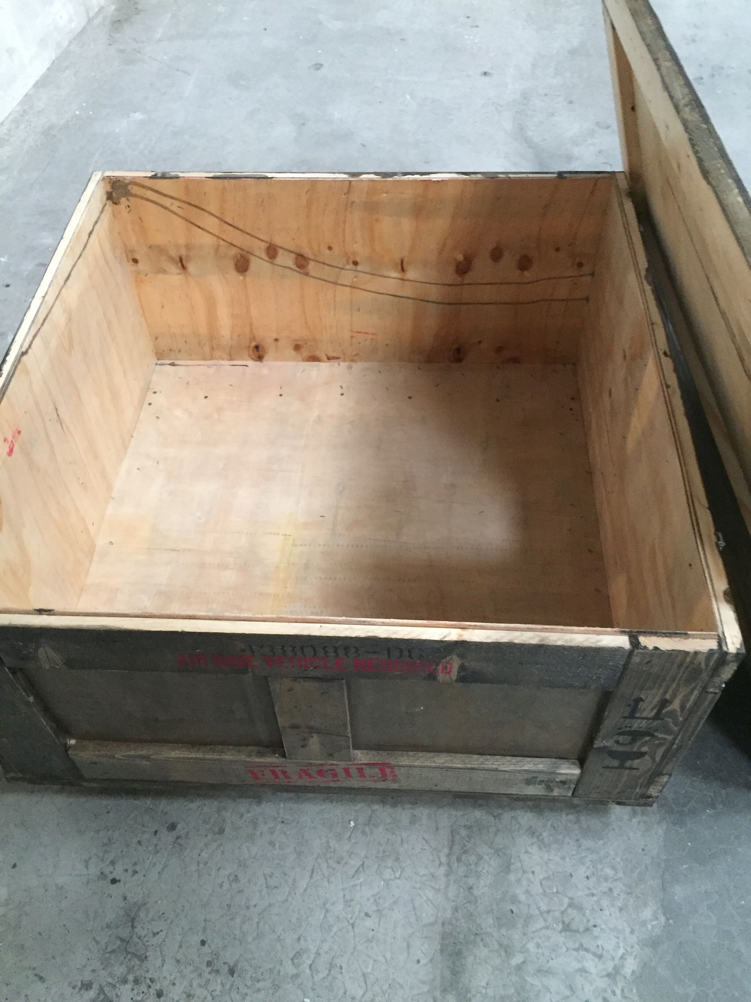 Coffee table industrial boot