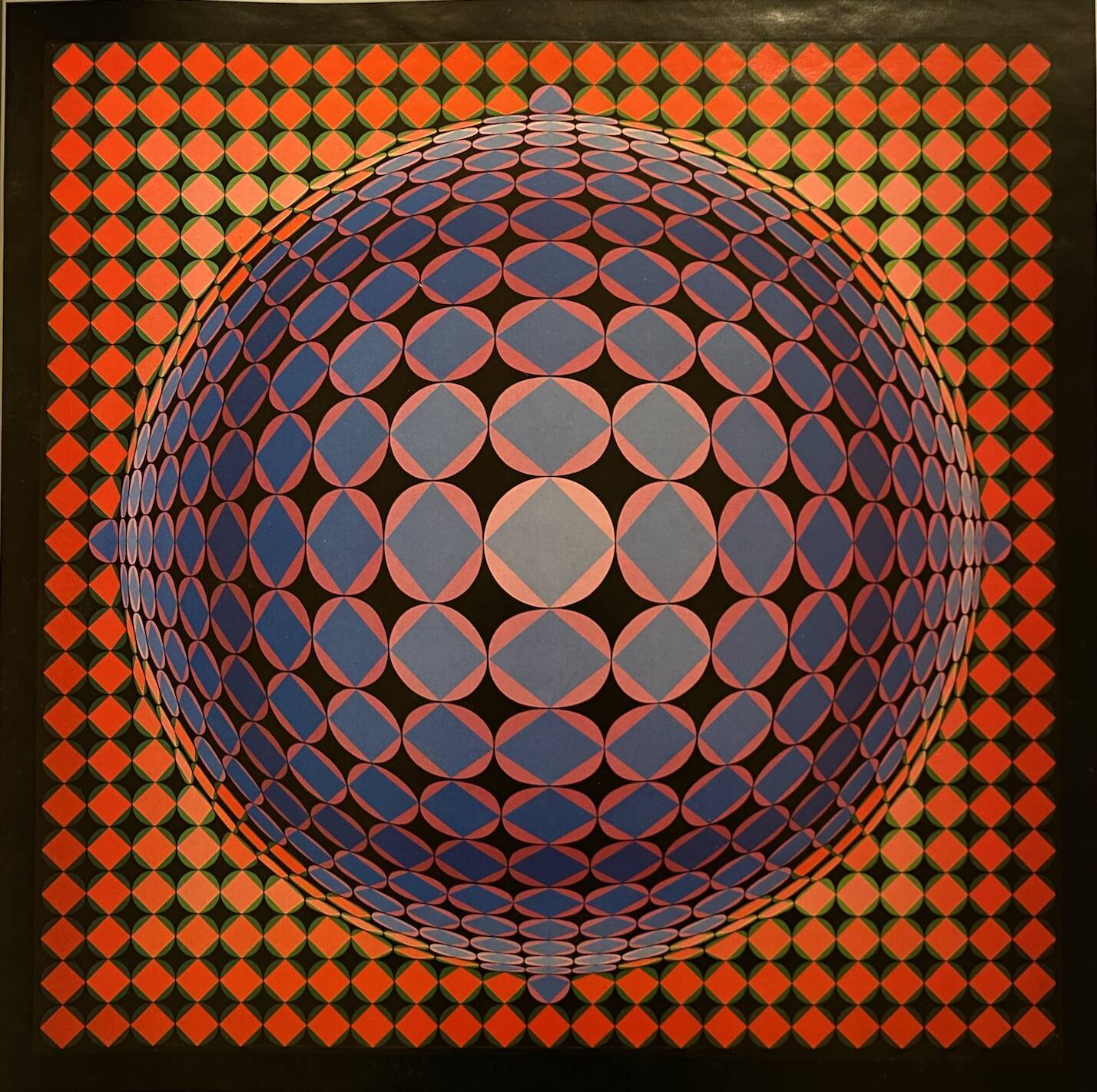 Poster victor vasarely - nutt-a, 1983