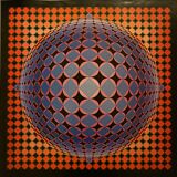 Poster victor vasarely - nutt-a, 1983