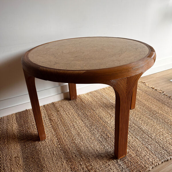 Table de salle à manger Rotin Vivai del Sud — Italie, années 1970