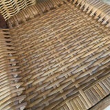 Children's chair wood and straw