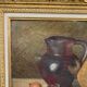 French School, Still Life with Gourd and Jug, Oil on Canvas Frame