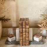 Pair of marble bookends