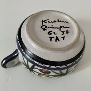 Vintage Keraluc Quimper mug – attributed to Annie Beurrier – 1960s