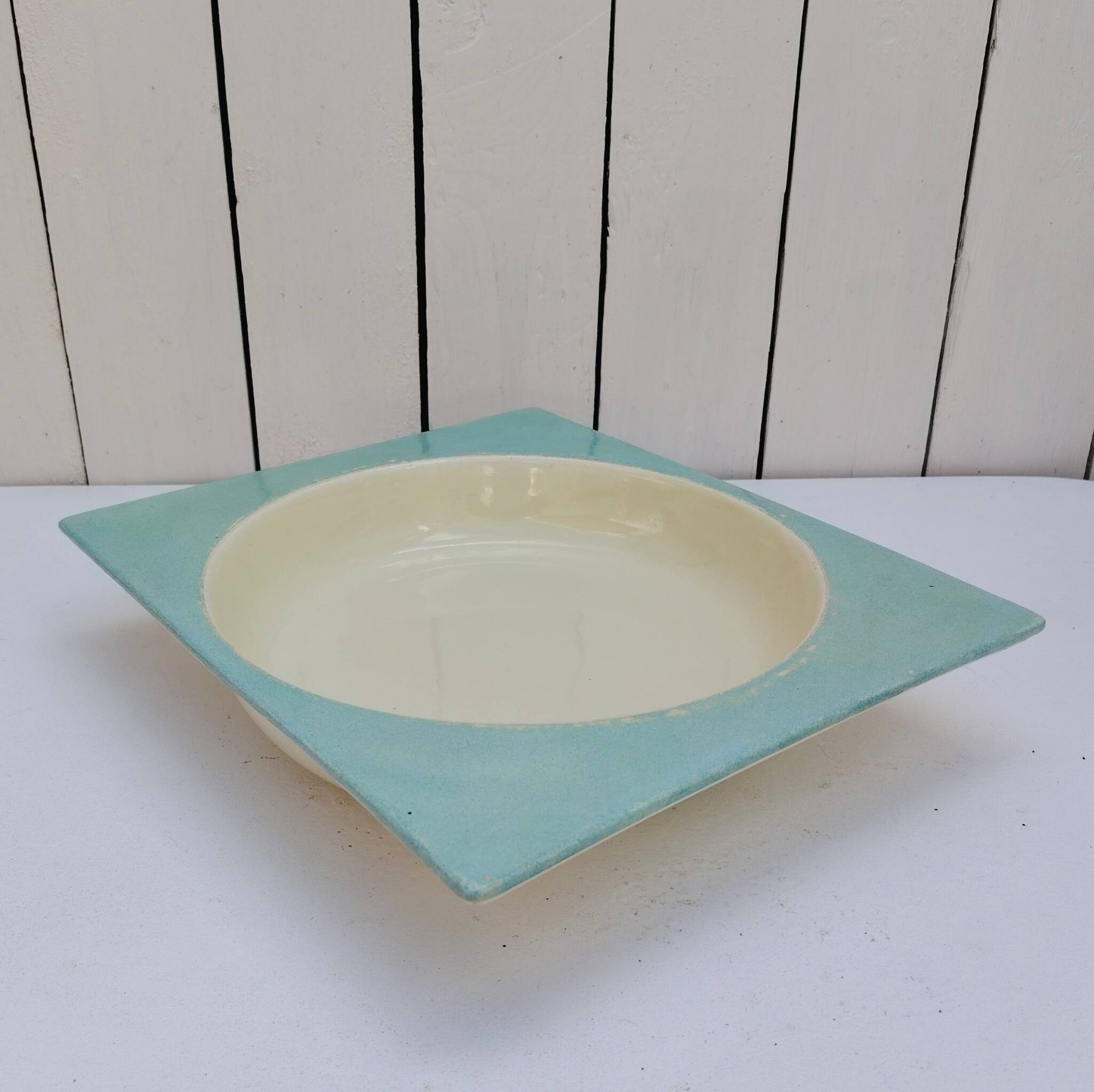 Vegetable dish, ceramic, Jean Luce earthenware, vintage