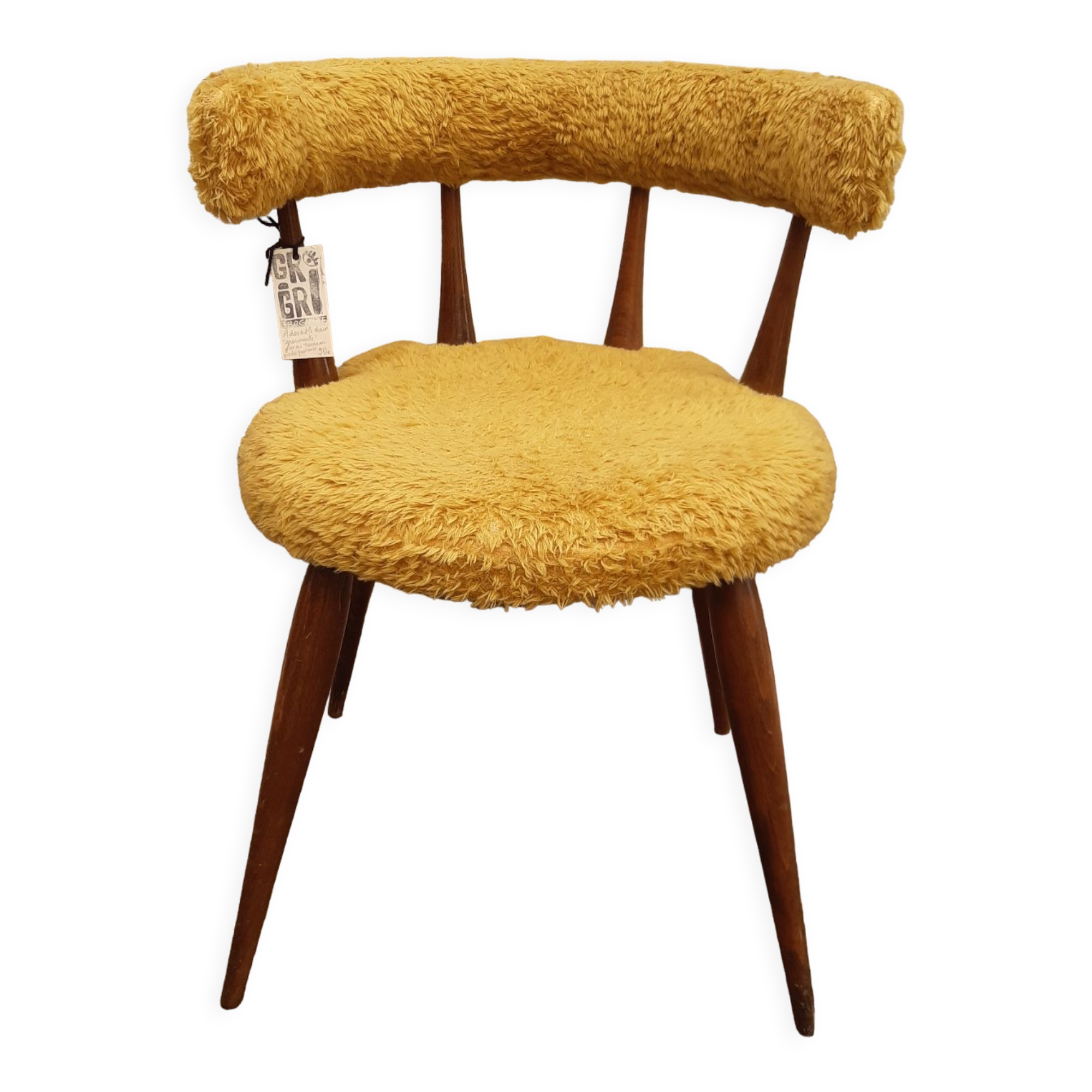 Mustard moumoute armchair