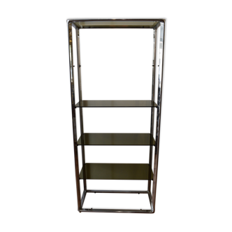 70s chrome steel shelf