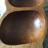 Teak dish 3 compartments