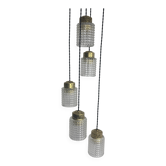 Antique cascade chandelier 5 light vintage