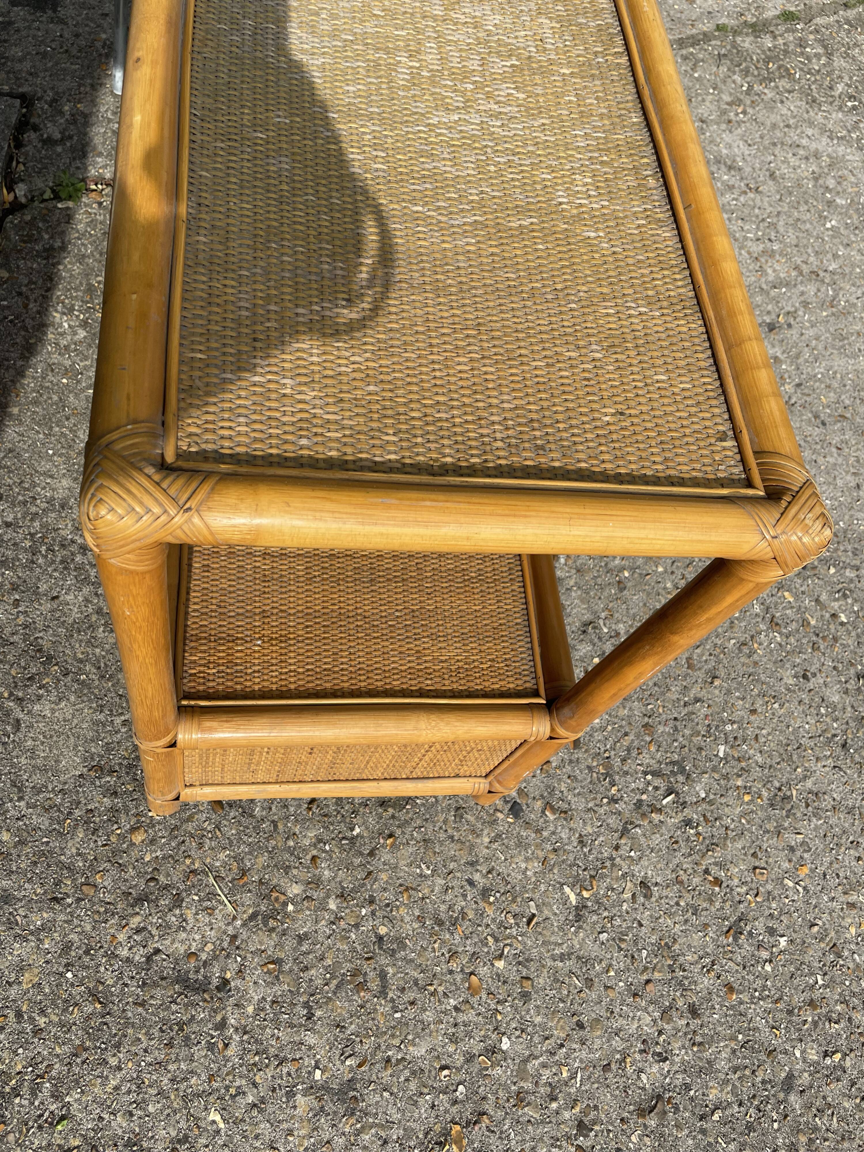 Low rattan furniture