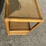Low rattan furniture