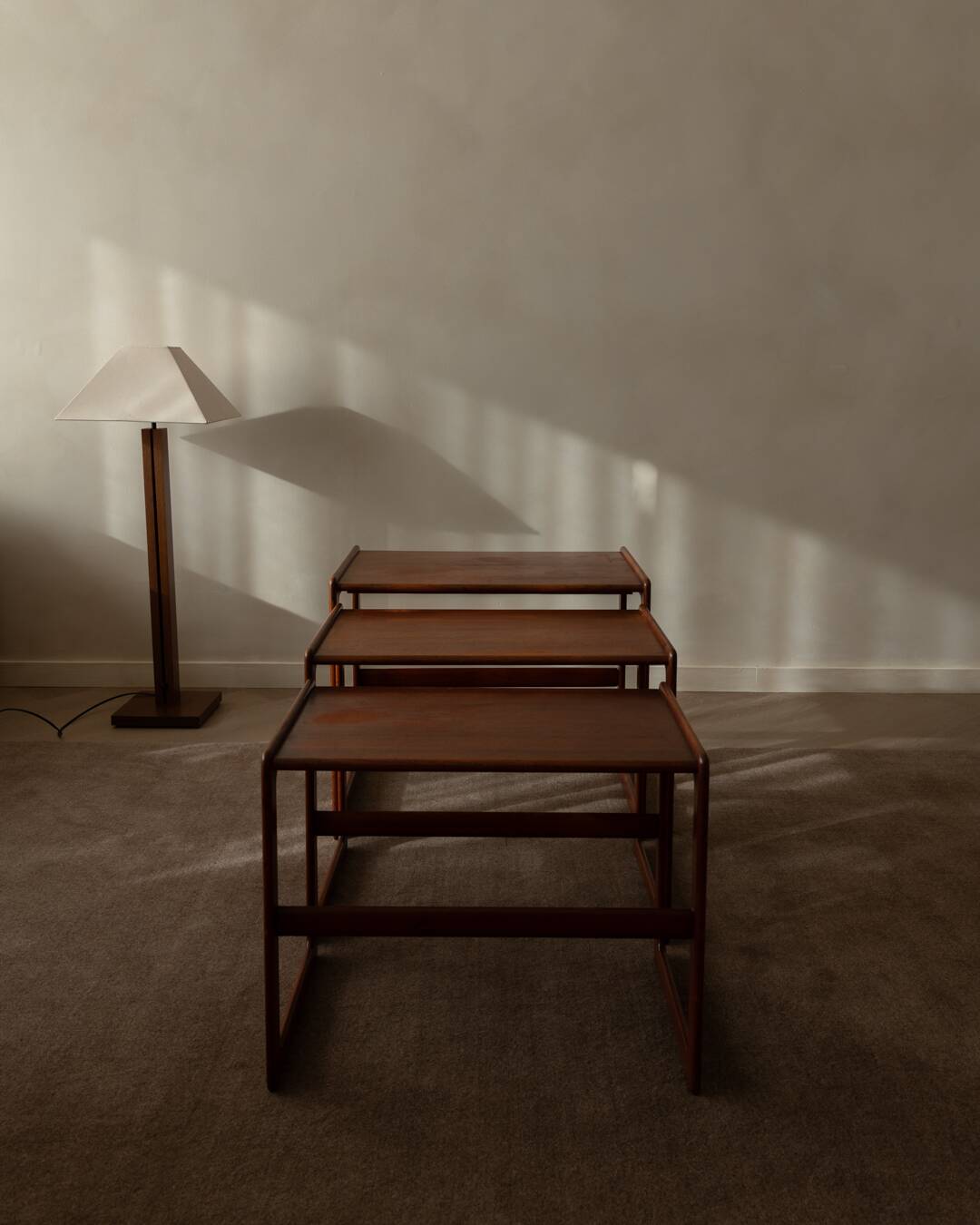 Teak nesting tables - set of 3 - Arne Hovmand-Olsen for Mogens Kold