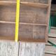 Industrial shelf with wooden lockers