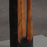 Large wooden sculpture "Black Elegance" by Ole Wettergren, Denmark, 1990s.