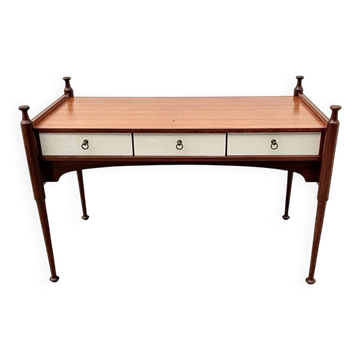 Bureau en teck, Gauthier de style scandinave, France 1970