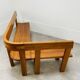 Banc d’angle Pierre Chapo S35 en orme
