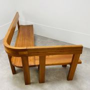 Banc d’angle Pierre Chapo S35 en orme