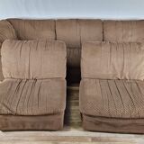 Five-seater corner modular sofa from 70s