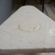 White marble side table