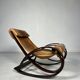 Sgarsul Rocking Chair By aGe Aulenti For Poltronova, Italy, 1960s