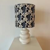 Wireless balcony lamp - unique recycled piece with tiger lampshade