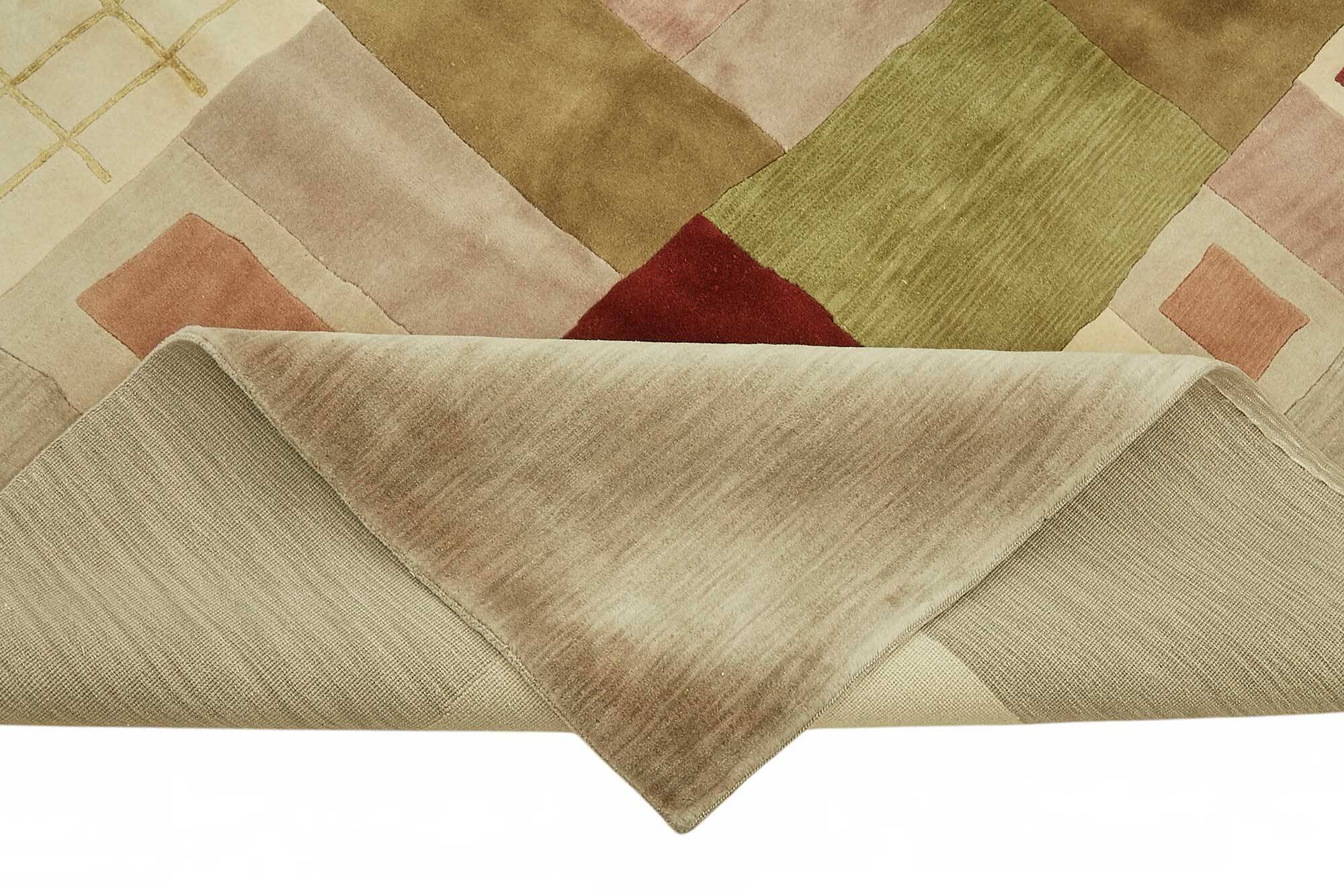 Turkish Handknotted Wool Oushak Rug 268 cm x 356 cm