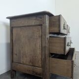 18th century solid walnut chest of drawers