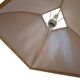 Lampadario Vintage anni '70 in Ottone e Stoffa