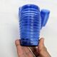 Set of 6 ribbed blue glasses Cisper