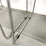 Set of 6 "Spaghetti" Chairs Italian Design 80s – Black & Chrome