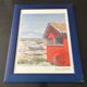 lithograph "Fisherman's hut" signed Henri Deuil