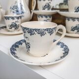 Gien earthenware coffee service, Terre de fer