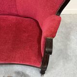 Antique Louis-Philippe velvet sofa